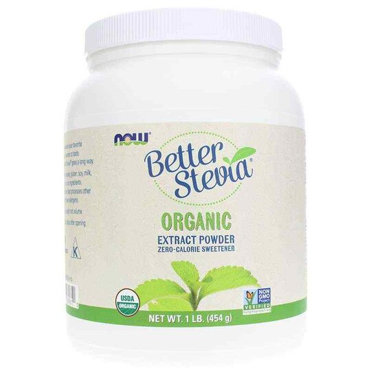 Better Stevia Organic Extract Powder, NOW